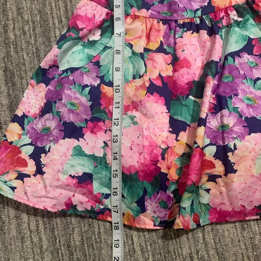 90s All That‎ Jazz Set Girls Size 12 Mini Skirt Crop Top Big Bow Floral Girlcore